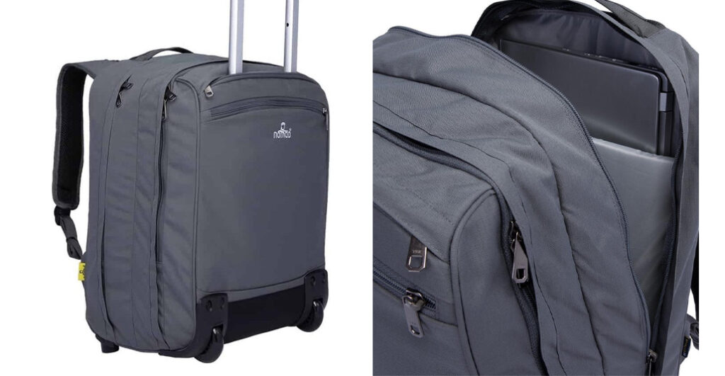 Nomad Boarding, rugtas met wieltjes