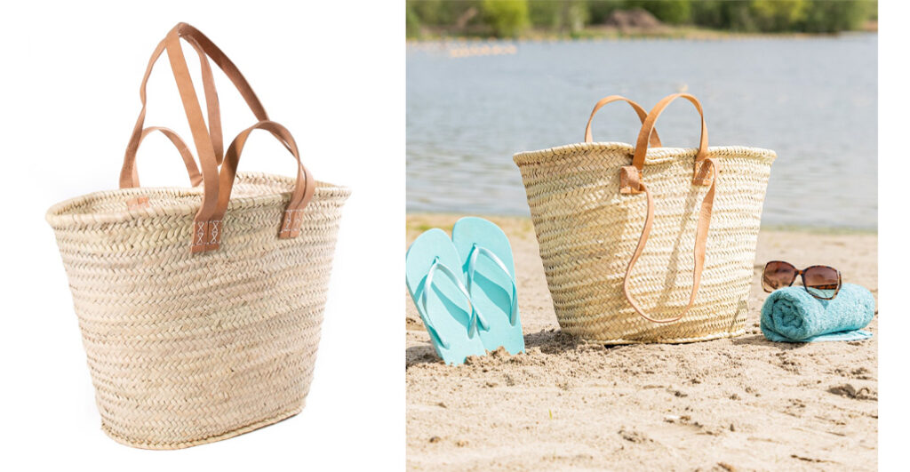 Strandtas - Riet Big Shopper Baskin