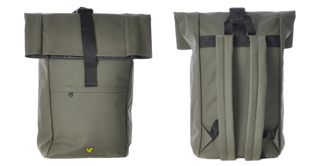Lyle & Scott Coated Rolltop Backpack, lyle and scott rugzak